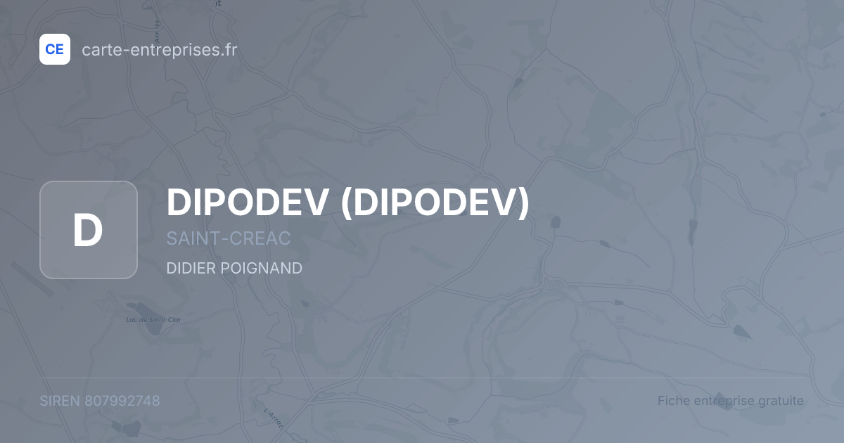 DIPODEV — 807992748 — fiche entreprise