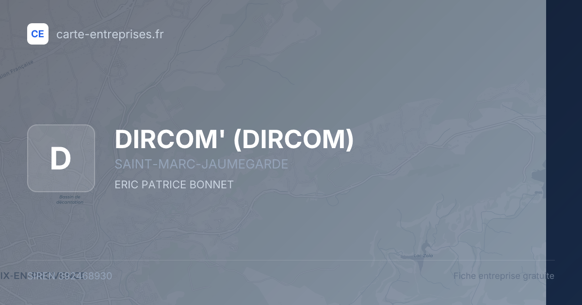 DIRCOM' (DIRCOM) — 392468930 — fiche entreprise