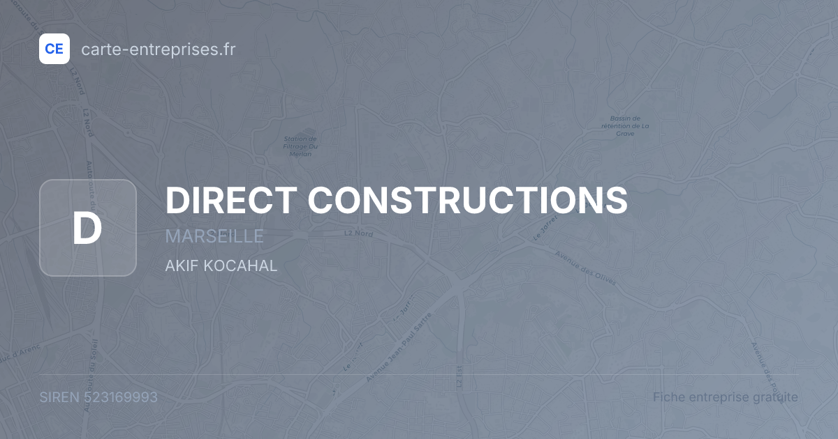 DIRECT CONSTRUCTIONS — 523169993 — fiche entreprise