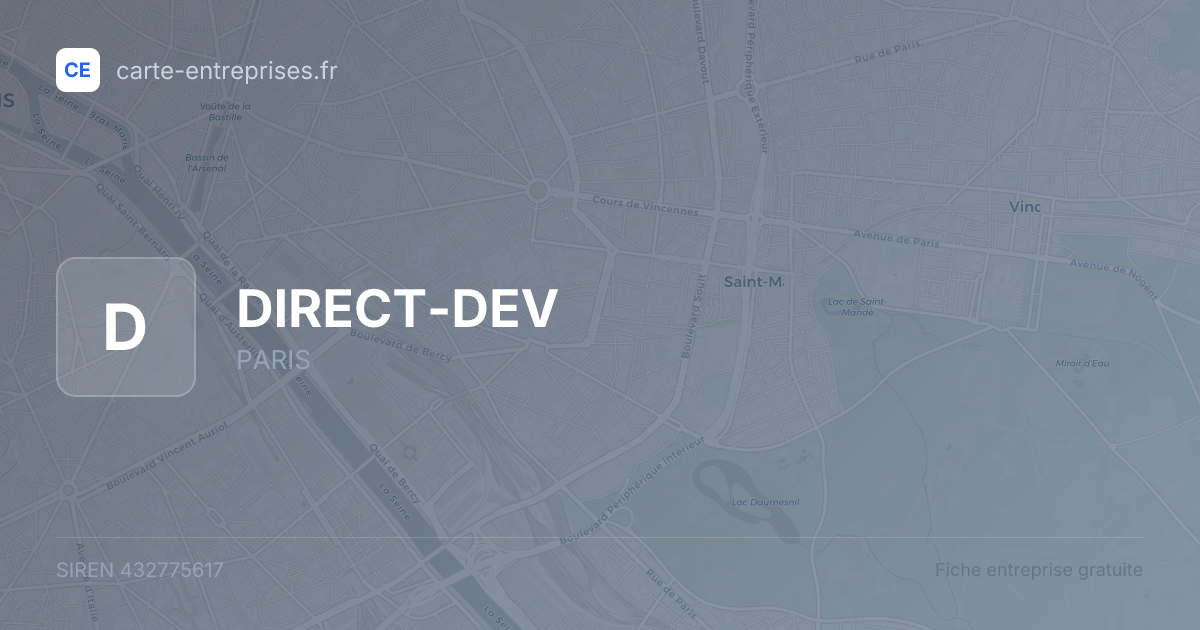 DIRECT-DEV — 432775617 — fiche entreprise