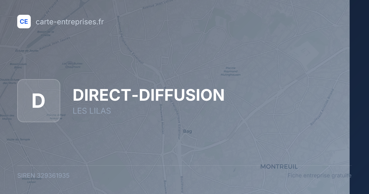 DIRECT-DIFFUSION — 329361935 — fiche entreprise