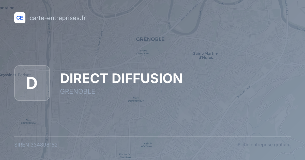 DIRECT DIFFUSION — 334898152 — fiche entreprise