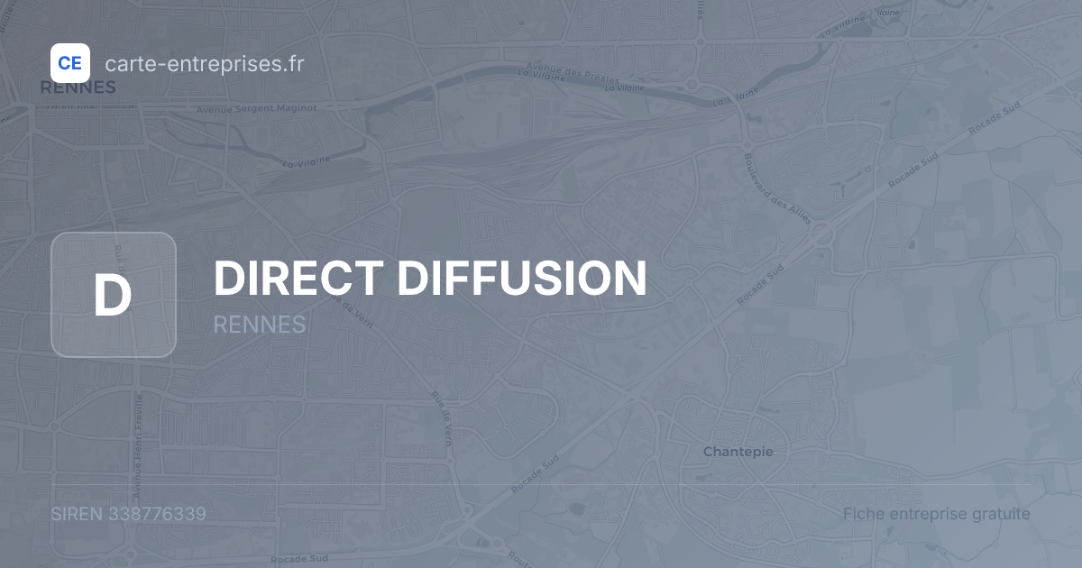 DIRECT DIFFUSION — 338776339 — fiche entreprise