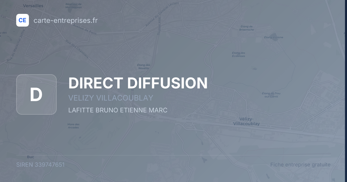 DIRECT DIFFUSION — 339747651 — fiche entreprise