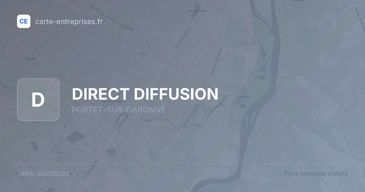 DIRECT DIFFUSION — 380705285 — fiche entreprise