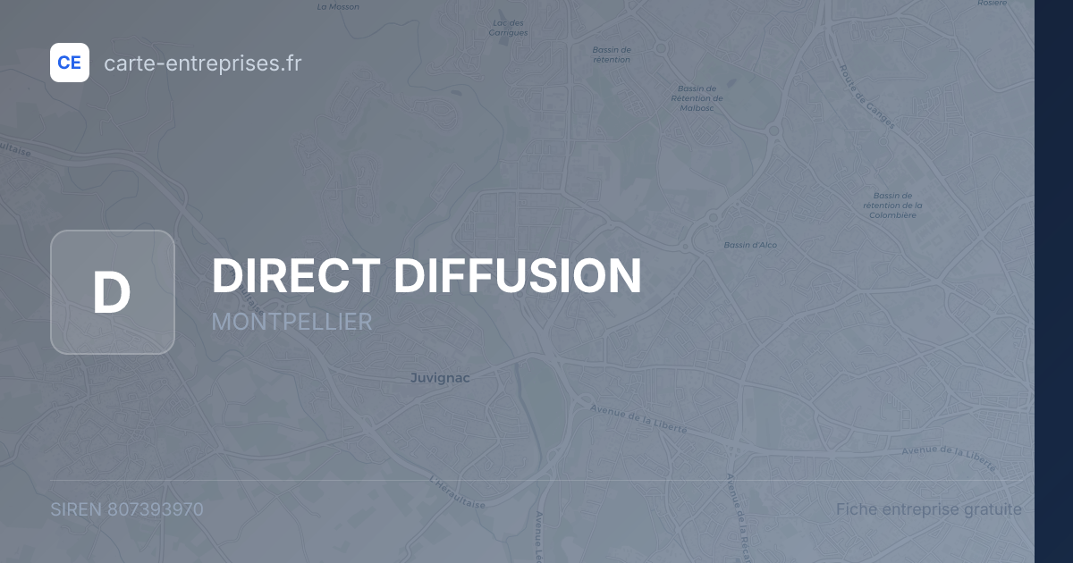 DIRECT DIFFUSION — 807393970 — fiche entreprise