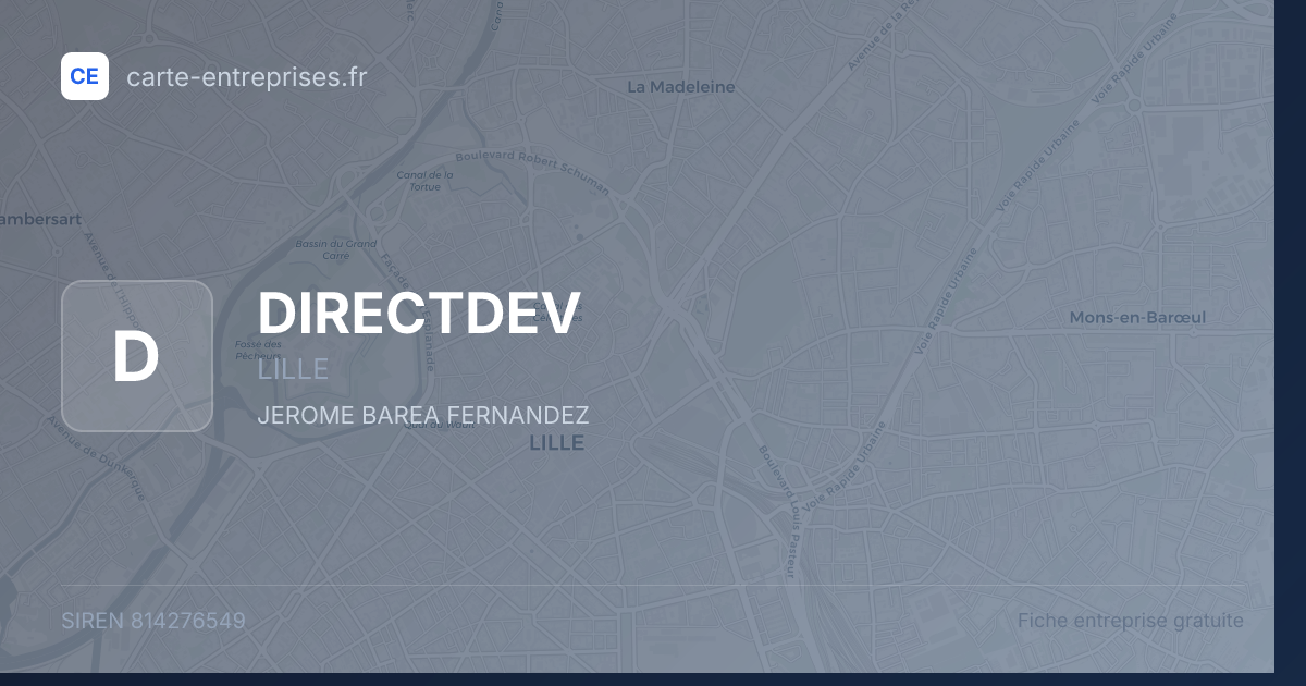 DIRECTDEV — 814276549 — fiche entreprise