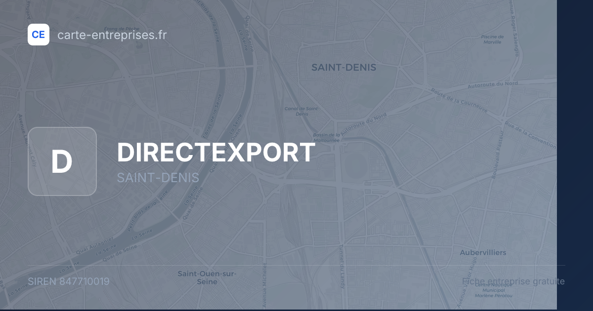 DIRECTEXPORT — 847710019 — fiche entreprise