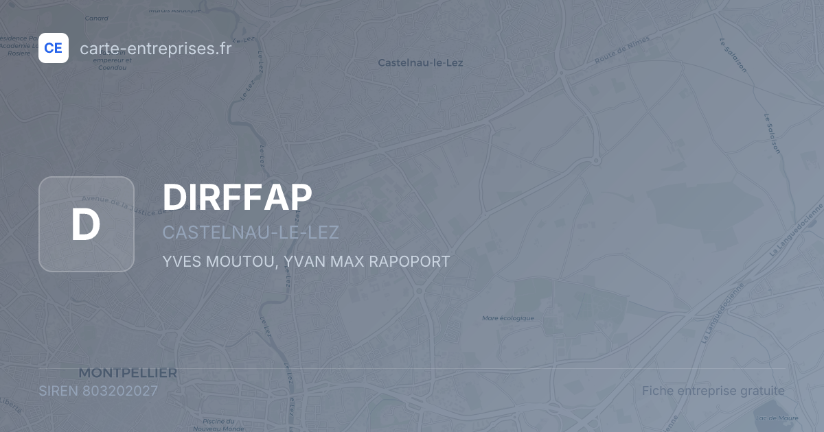 DIRFFAP — 803202027 — fiche entreprise