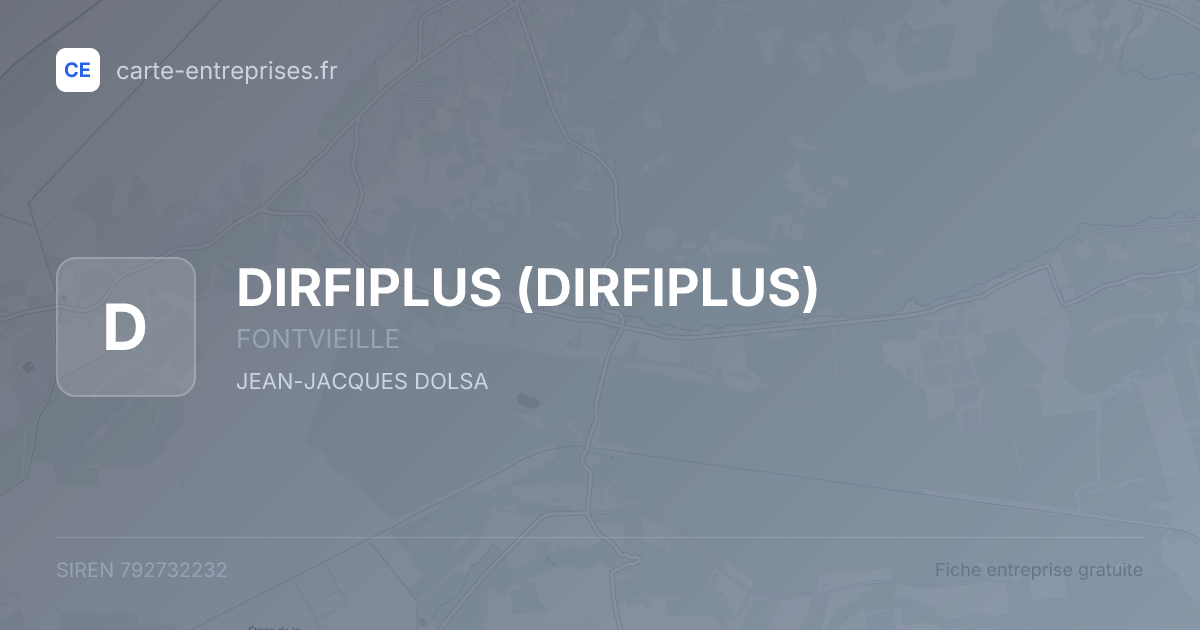DIRFIPLUS — 792732232 — fiche entreprise