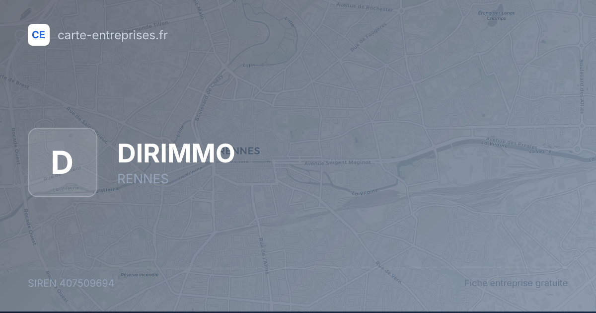 DIRIMMO — 407509694 — fiche entreprise