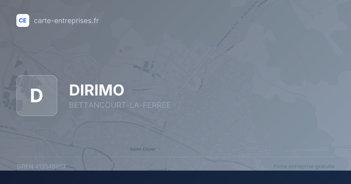 DIRIMO — 413548967 — fiche entreprise