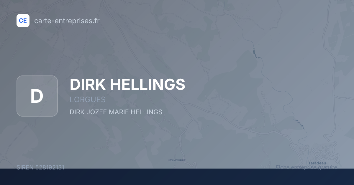 DIRK HELLINGS — 528192131 — fiche entreprise