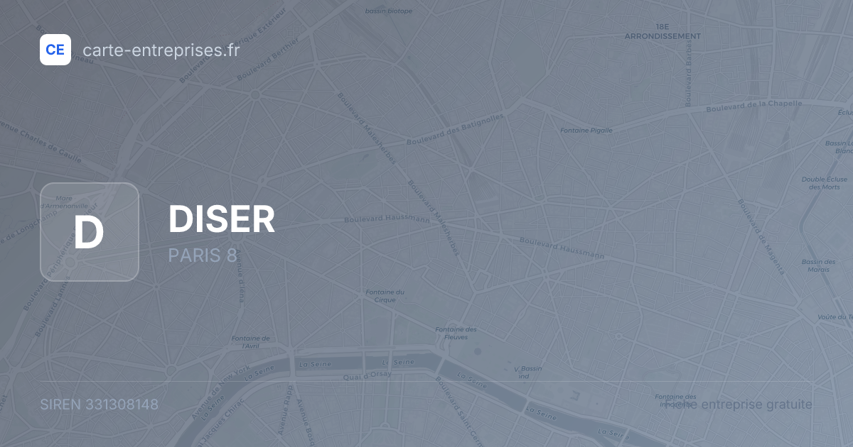 DISER — 331308148 — fiche entreprise