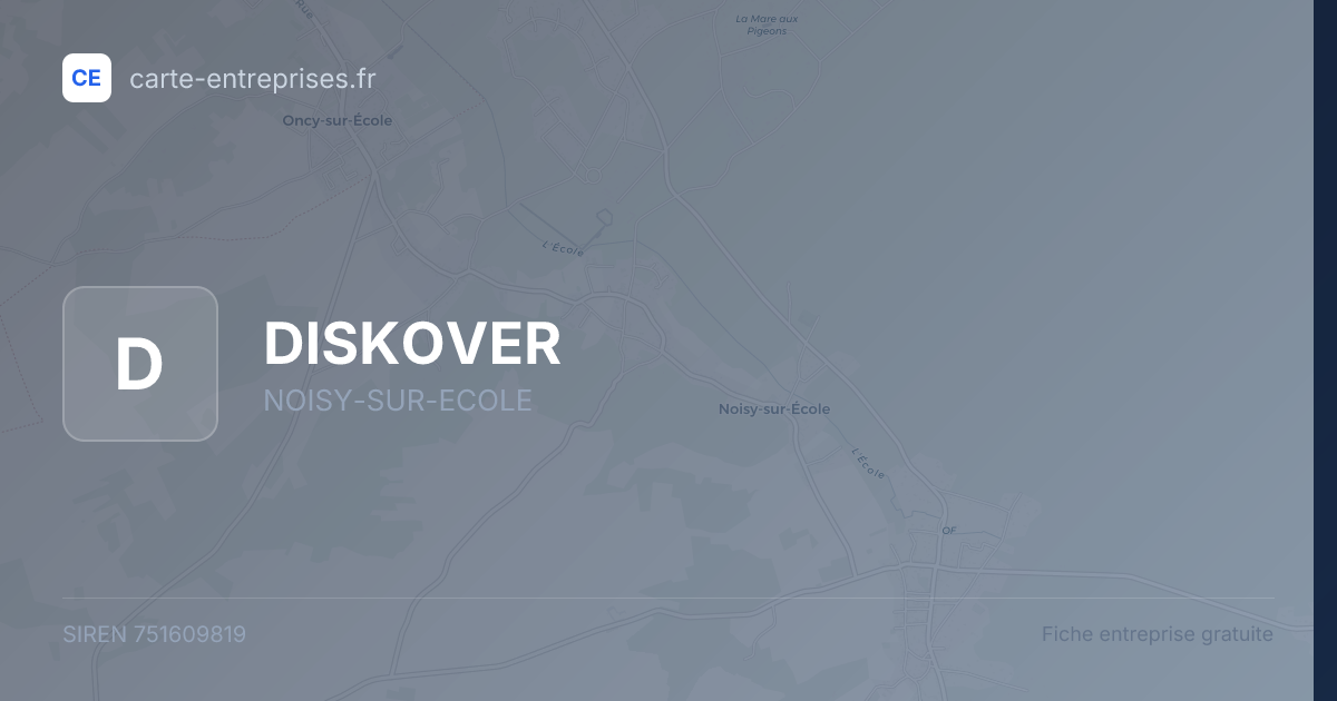 DISKOVER — 751609819 — fiche entreprise