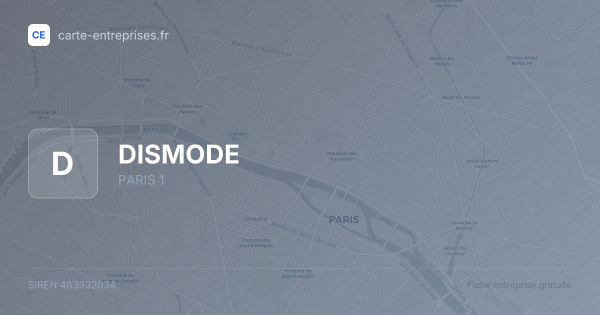 DISMODE — 483932034 — fiche entreprise
