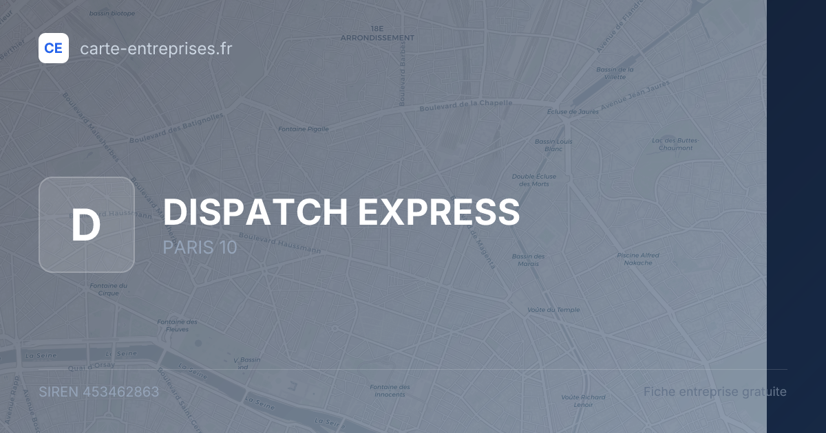 DISPATCH EXPRESS — 453462863 — fiche entreprise