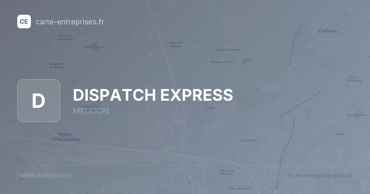 DISPATCH EXPRESS — 534898002 — fiche entreprise