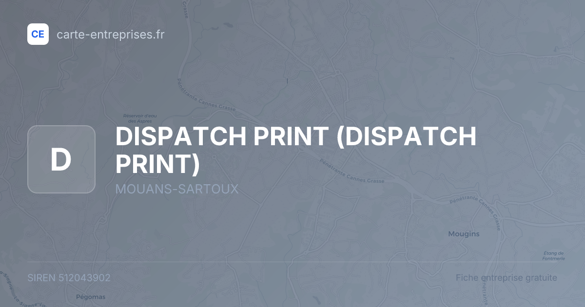 DISPATCH PRINT — 512043902 — fiche entreprise