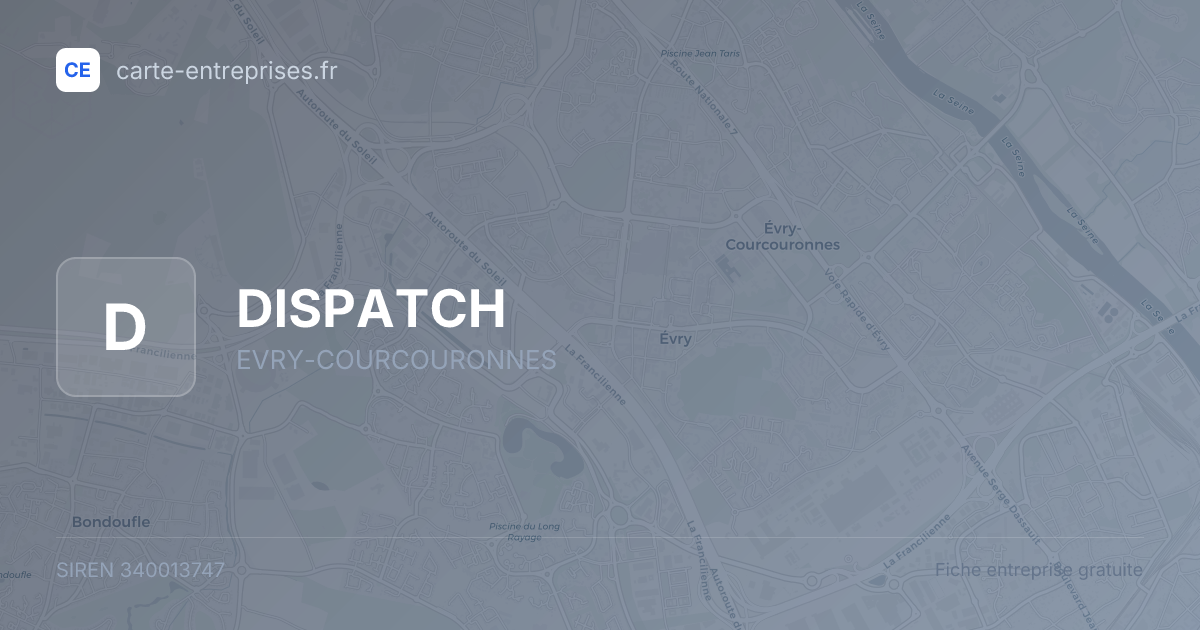 DISPATCH — 340013747 — fiche entreprise