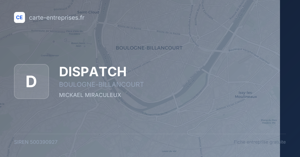 DISPATCH — 500390927 — fiche entreprise