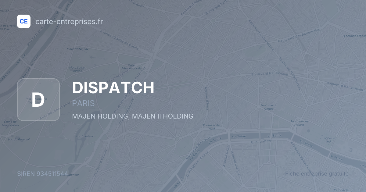 DISPATCH — 934511544 — fiche entreprise