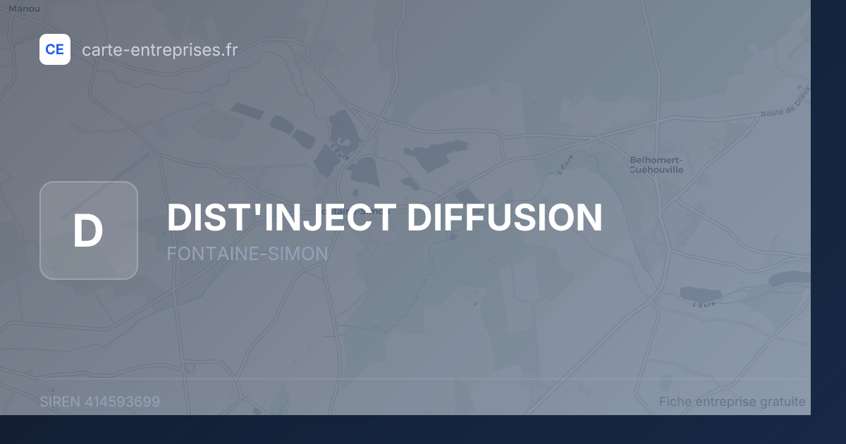 DIST'INJECT DIFFUSION — 414593699 — fiche entreprise