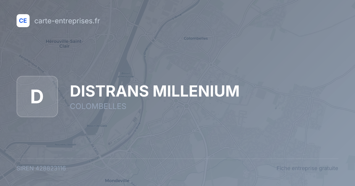 DISTRANS MILLENIUM — 428823116 — fiche entreprise
