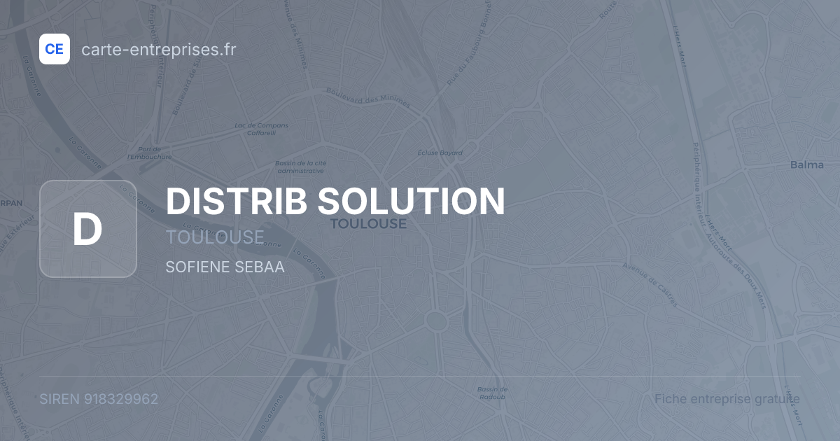 DISTRIB SOLUTION — 918329962 — fiche entreprise
