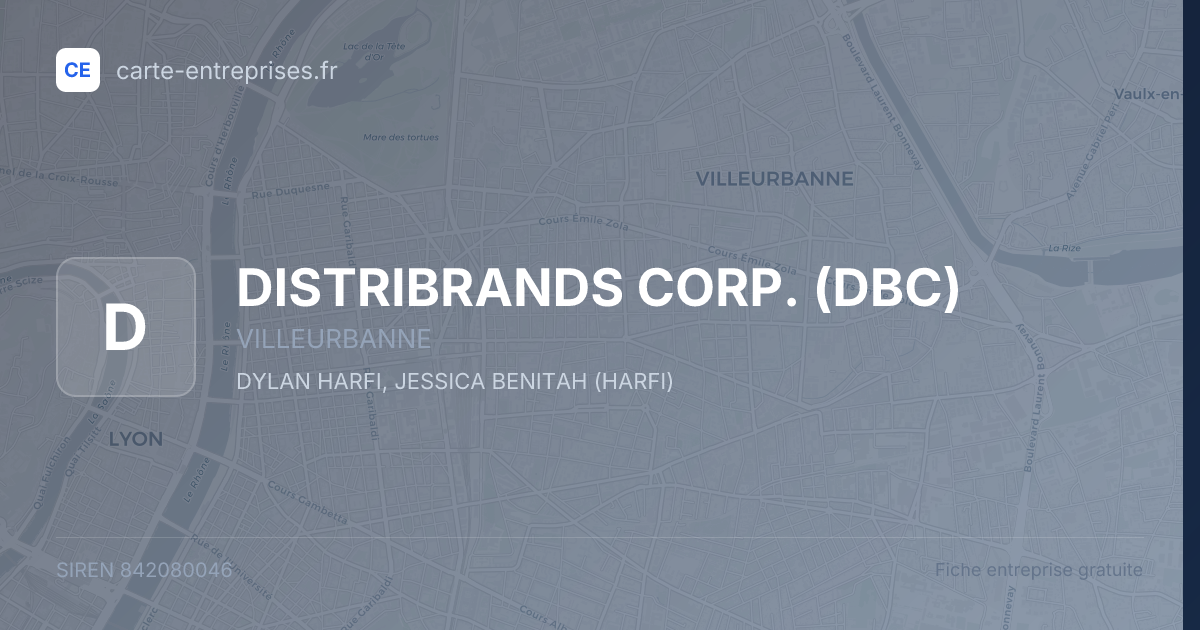 DISTRIBRANDS CORP. (DBC) — 842080046 — fiche entreprise