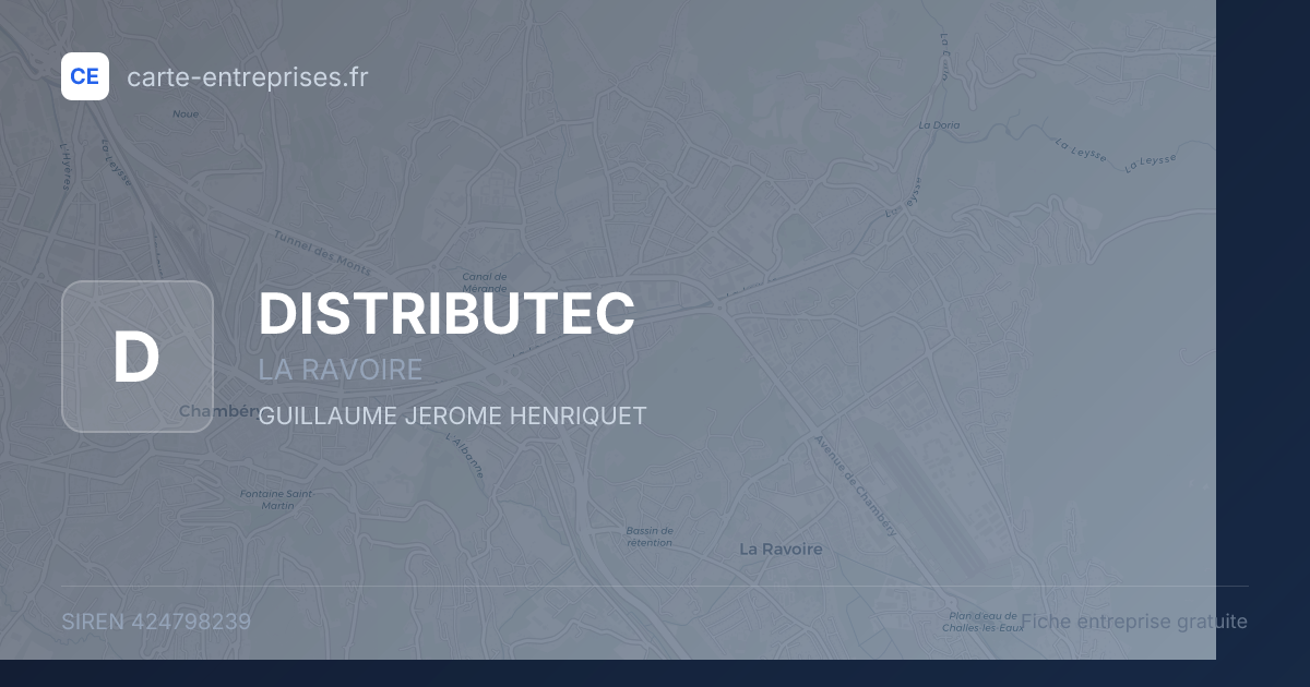 DISTRIBUTEC — 424798239 — fiche entreprise