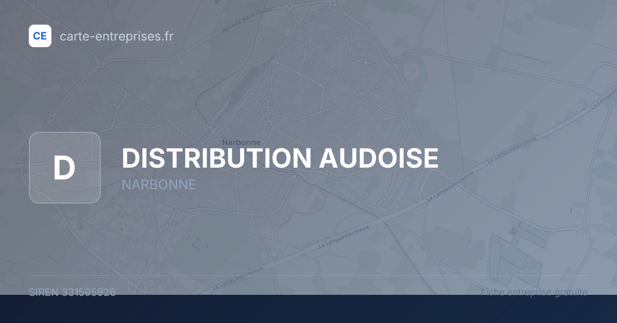 DISTRIBUTION AUDOISE — 331595926 — fiche entreprise