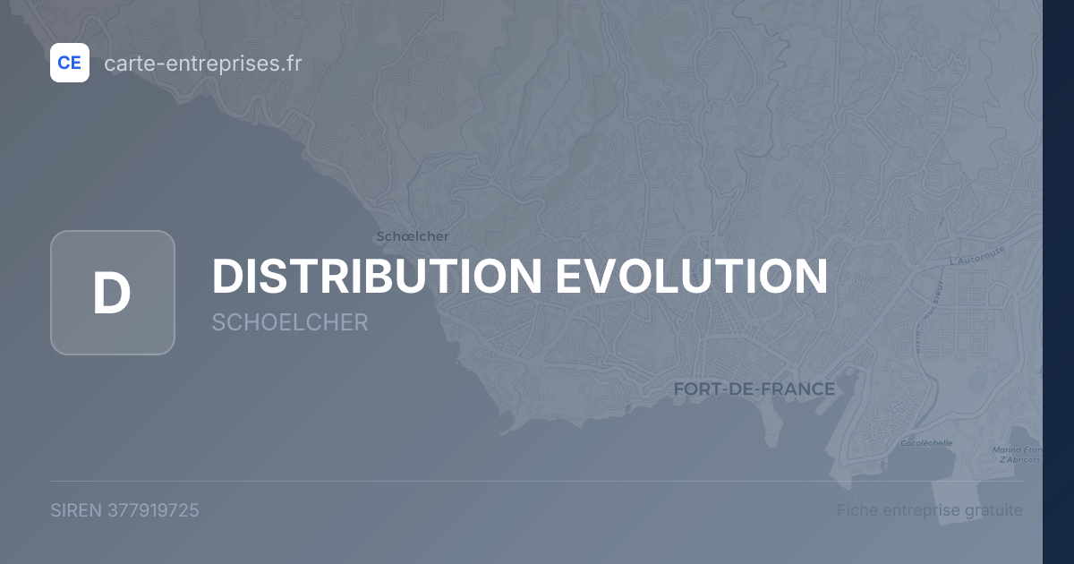 DISTRIBUTION EVOLUTION — 377919725 — fiche entreprise