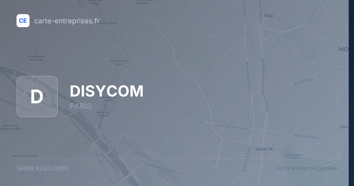 DISYCOM — 422624080 — fiche entreprise