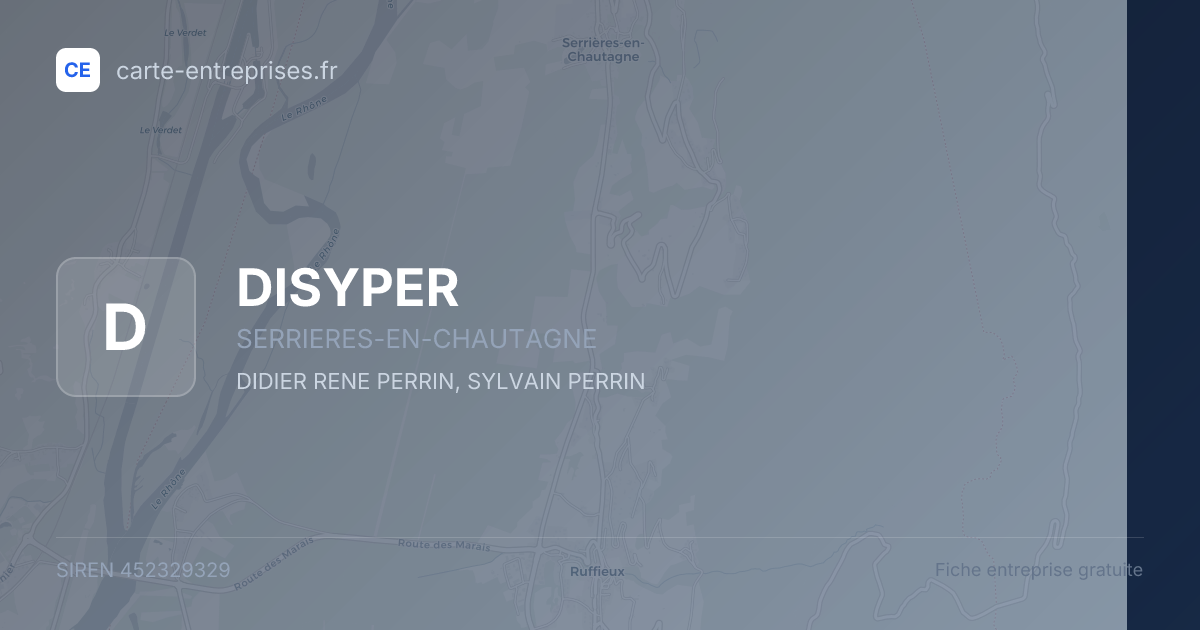 DISYPER — 452329329 — fiche entreprise