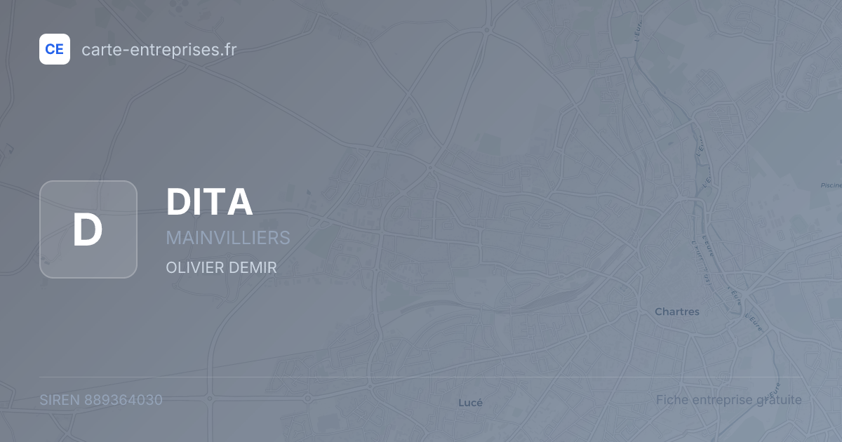 DITA — 889364030 — fiche entreprise