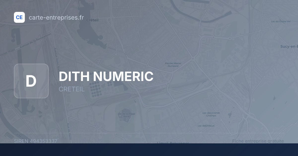 DITH NUMERIC — 494353337 — fiche entreprise