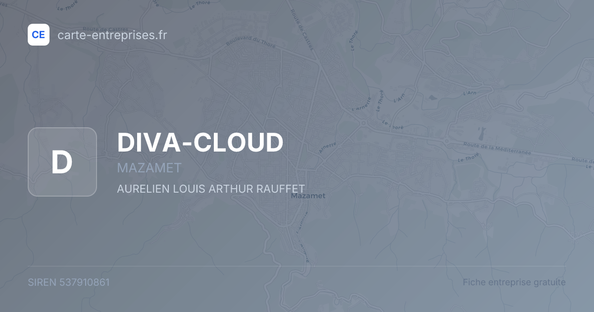 DIVA-CLOUD — 537910861 — fiche entreprise