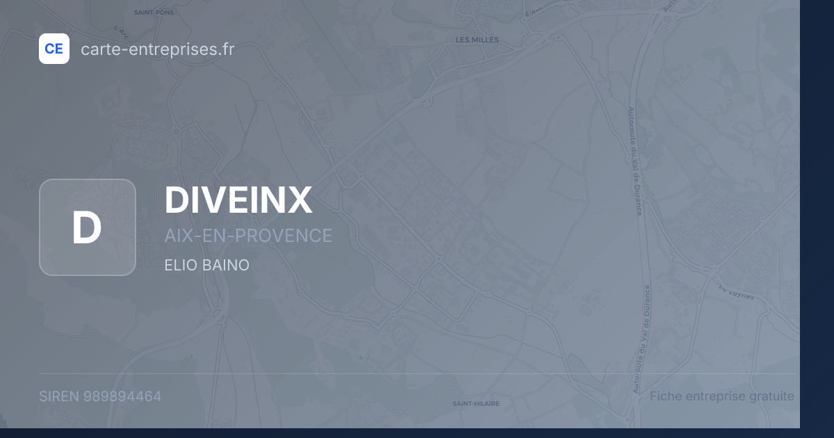DIVEINX — 989894464 — fiche entreprise