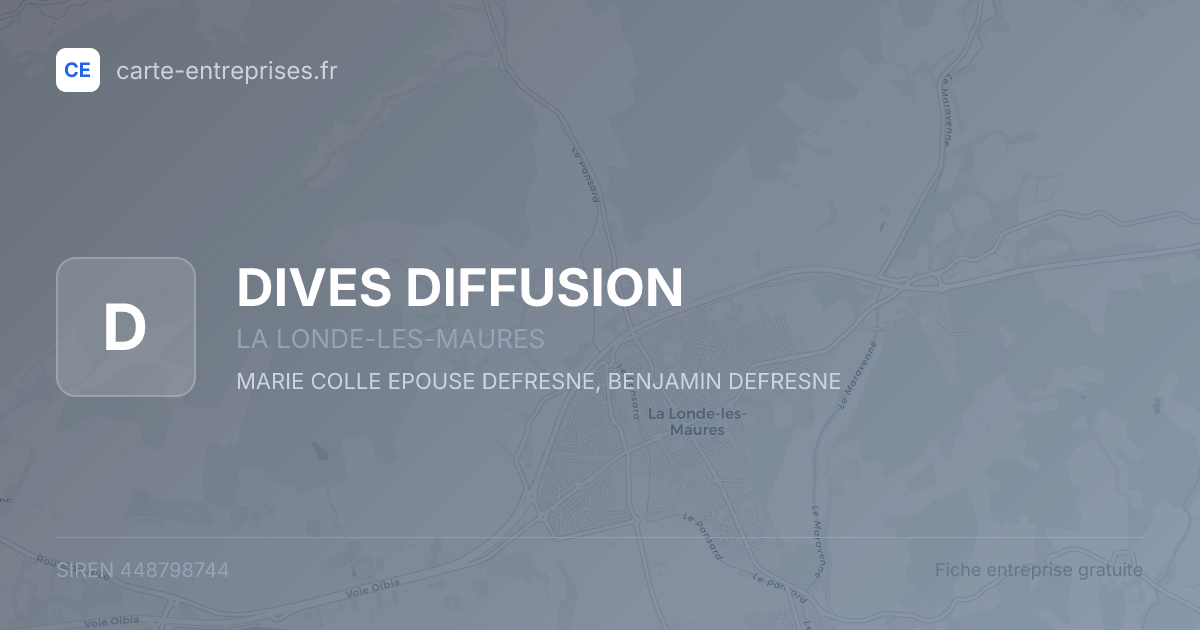 DIVES DIFFUSION — 448798744 — fiche entreprise