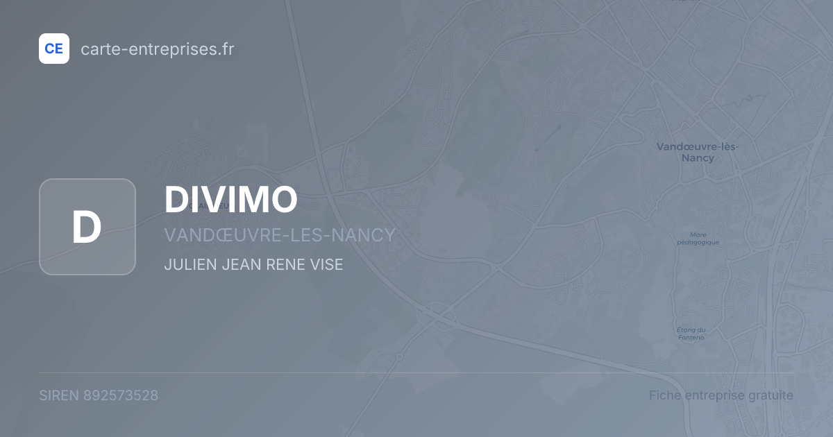 DIVIMO — 892573528 — fiche entreprise