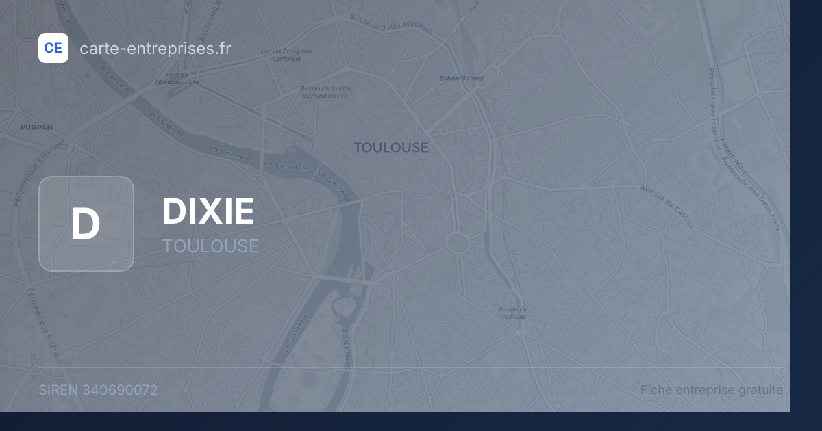 DIXIE — 340690072 — fiche entreprise