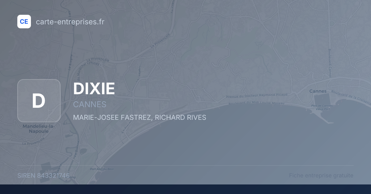 DIXIE — 843321746 — fiche entreprise