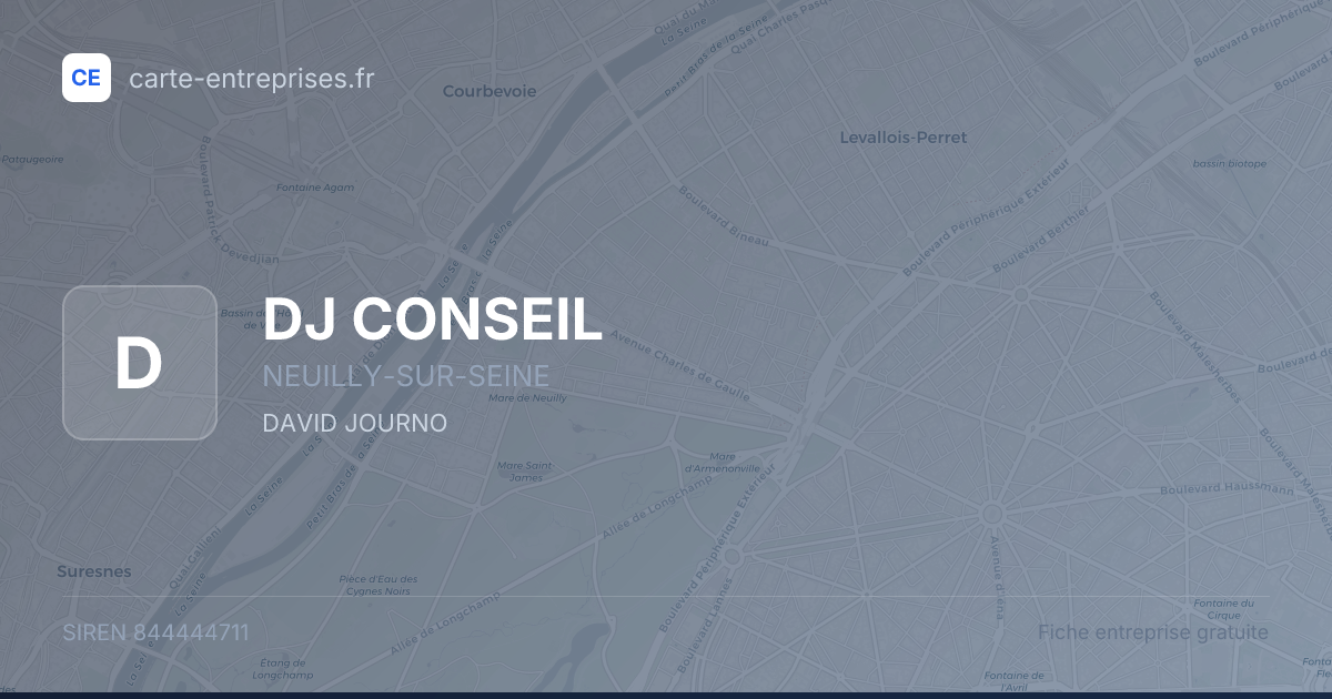 DJ CONSEIL — 844444711 — fiche entreprise