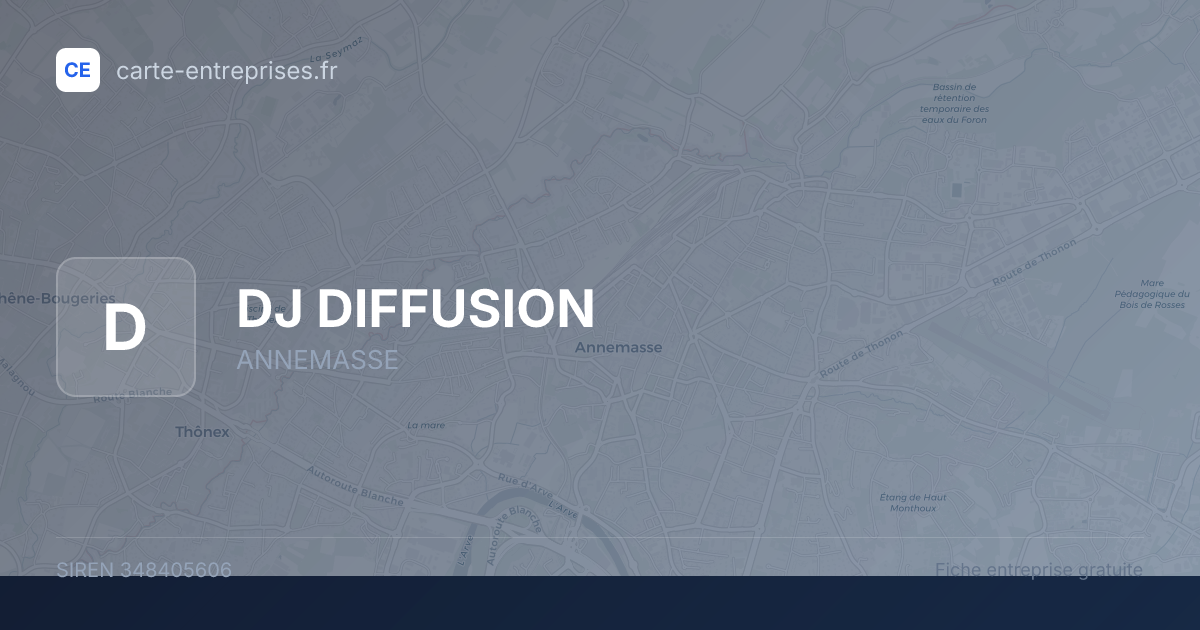 DJ DIFFUSION — 348405606 — fiche entreprise