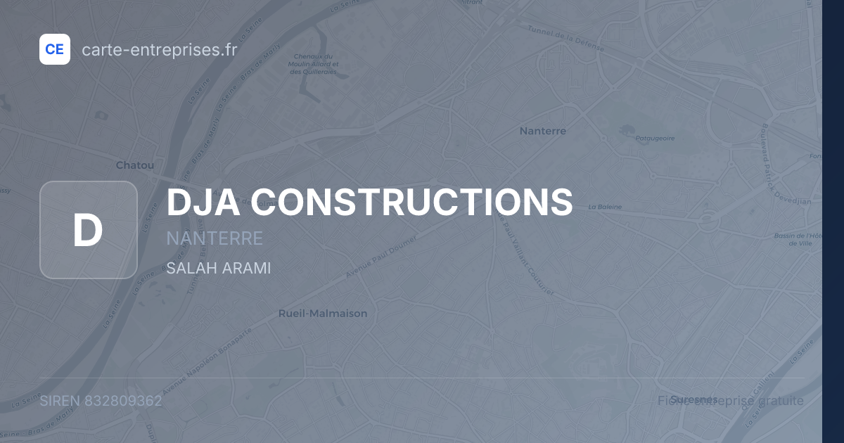 DJA CONSTRUCTIONS — 832809362 — fiche entreprise