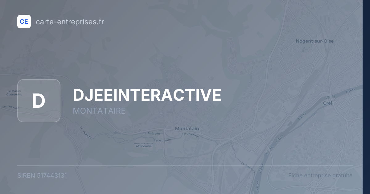 DJEEINTERACTIVE — 517443131 — fiche entreprise