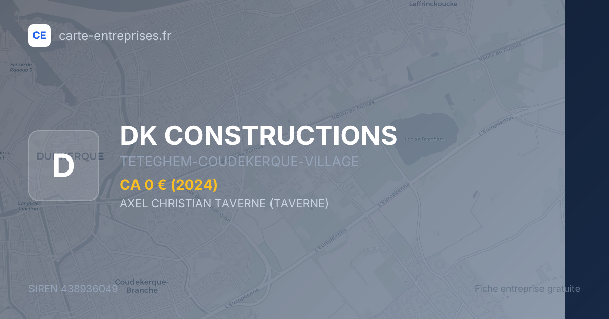 DK CONSTRUCTIONS — 438936049 — fiche entreprise