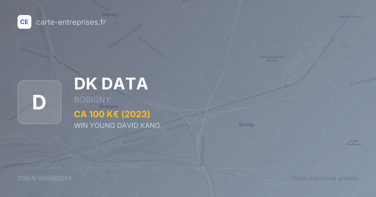 DK DATA — 904982014 — fiche entreprise