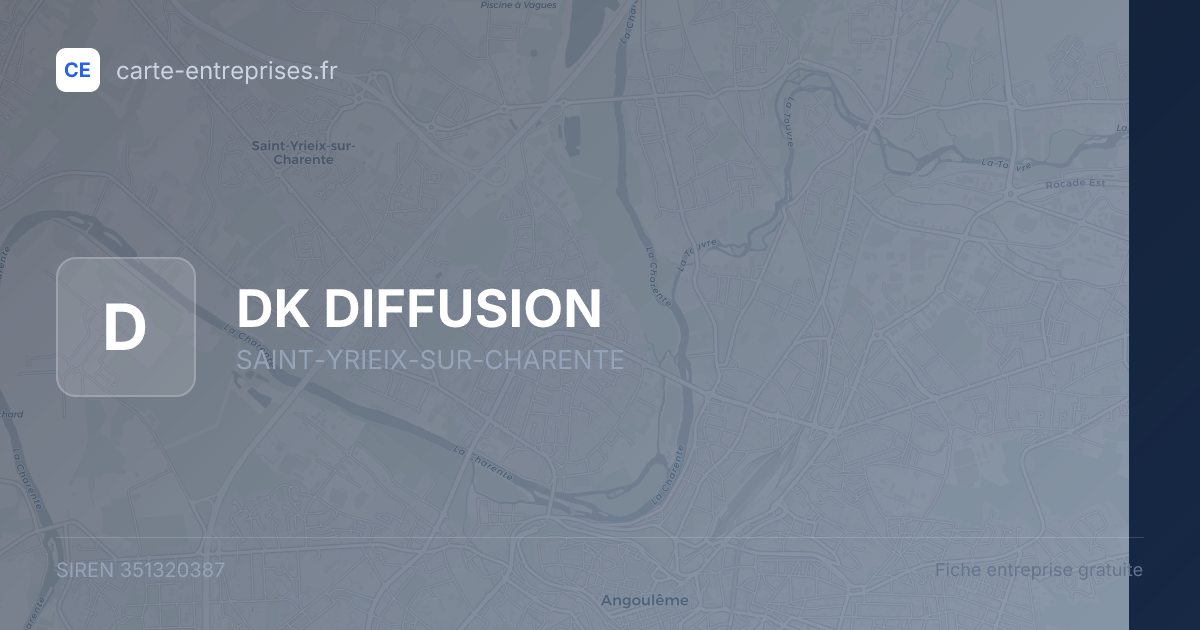 DK DIFFUSION — 351320387 — fiche entreprise